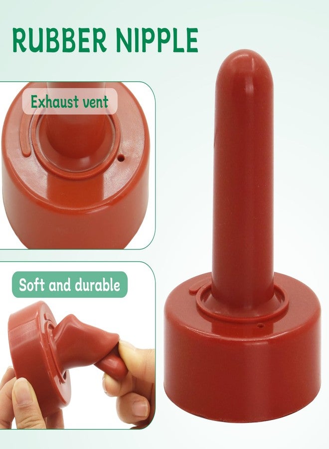 MODUODUO Calf Bottle Lamb Feeding Nipple 2.11 Quart Calves Nursing Feeder with a Replacement Teat for Baby Livestock Animals - Image 2